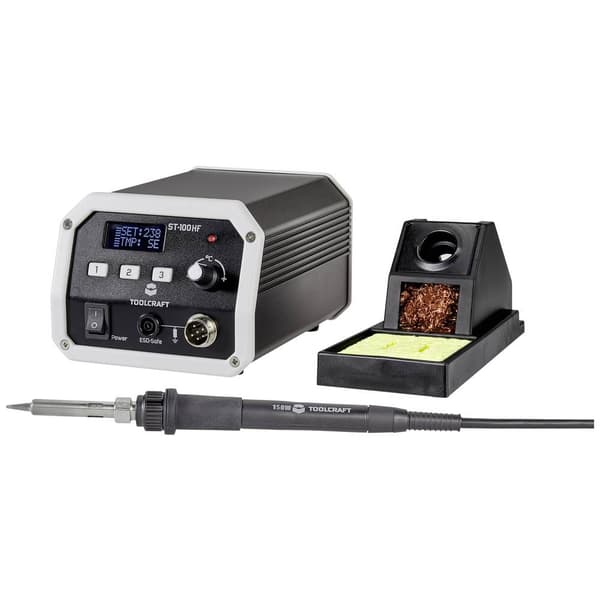TOOLCRAFT ST-100 HF Högfrekvenslödstation digital 100 W 50 - 480 °C inkl. Lödspets