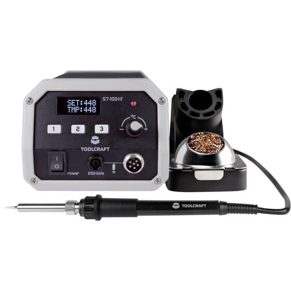 TOOLCRAFT ST-100 HF Högfrekvenslödstation digital 100 W 50 - 480 °C inkl. Lödspets