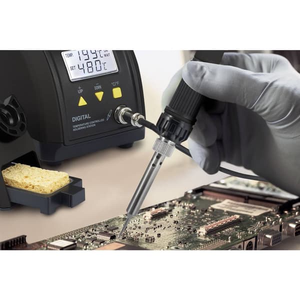 TOOLCRAFT ZD-8916 Lödstation digital 60 W 160 - 480 °C inkl. Förvaring, inkl. Tennsug