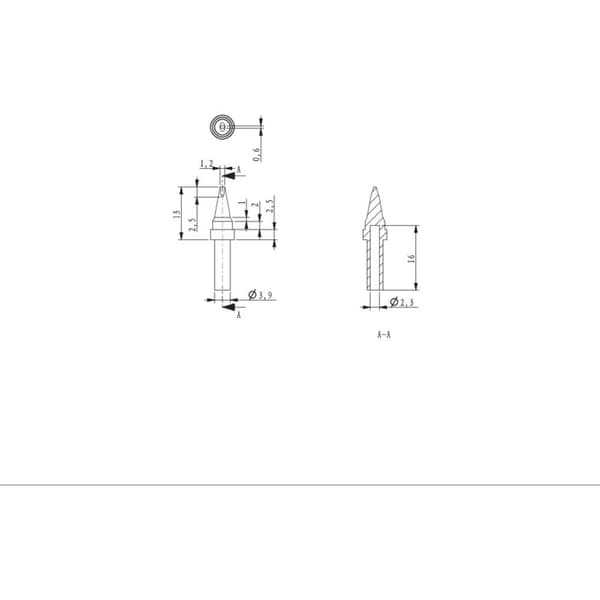 TOOLCRAFT HF-1,2MF Lödpatron Mejselformad Spetsstorlek 1.2 mm Spetslängd 17 mm Innehåll 1 st