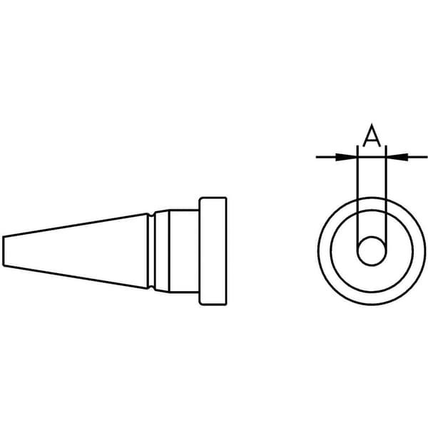 Weller LT-AS Lödspets Rundformad Spetsstorlek 1.6 mm Innehåll 1 st