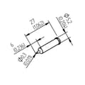 Miniatyrbild 2 av 2: Ersa 0102PDLF03 Lödspets Konformad Spetsstorlek 0.30 mm Innehåll 1 st