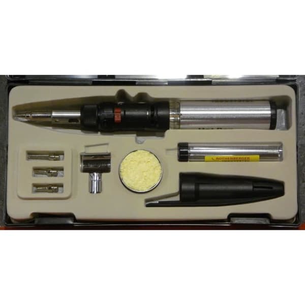 ROTHENBERGER 3 i 1 svetsmaskin - Flamma, varm luft, lödkolv - 1450 ° C - Silver