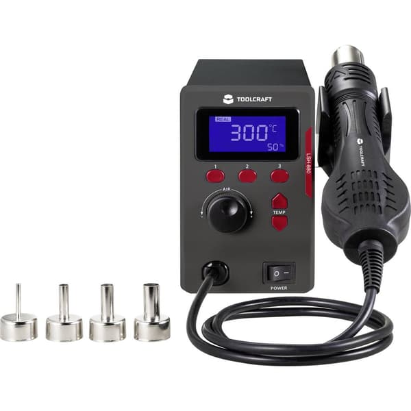TOOLCRAFT LSH-880 Varmluftsstation digital 800 W 100 - 500 °C