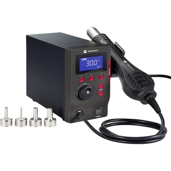 TOOLCRAFT LSH-880 Varmluftsstation digital 800 W 100 - 500 °C