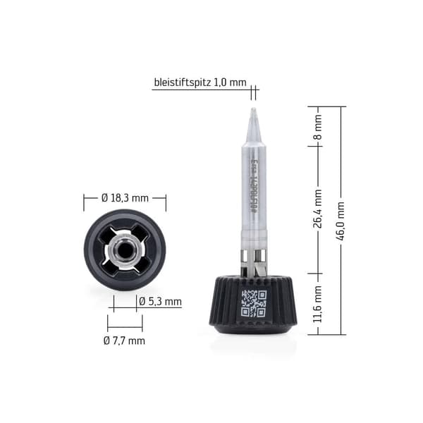 Ersa 0142PDLF10/SB Lödspets Spetsstorlek 1 mm Innehåll 1 st