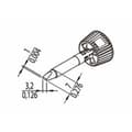 Miniatyrbild 3 av 3: Ersa 0142CDLF32/SB Lödspets Spetsstorlek 3.20 mm Innehåll 1 st
