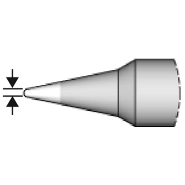 JBC Tools C210020 Lödspets Rundformad, rak Spetsstorlek 0.1 mm Innehåll 1 st