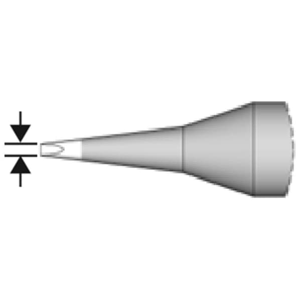 JBC Tools C245742 Lödspets Mejselformad, rak Spetsstorlek 0.3 mm Innehåll 1 st