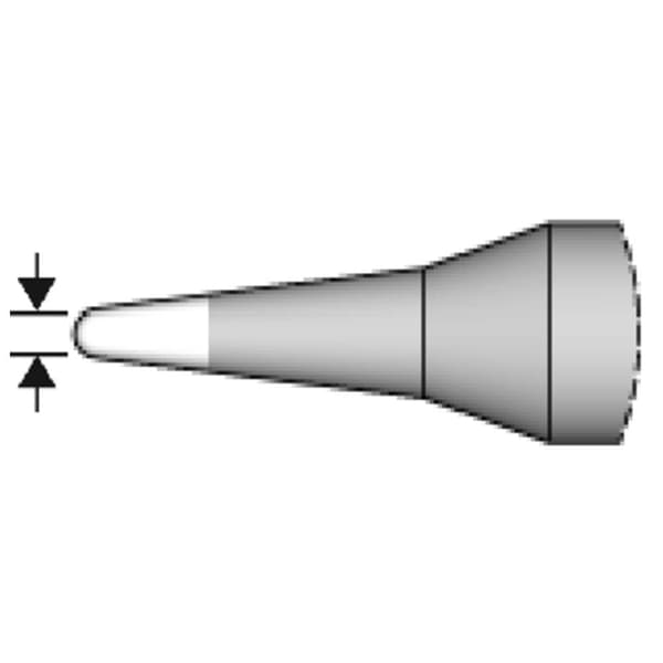 JBC Tools C245937 Lödspets Rundformad, rak Spetsstorlek 0.6 mm Innehåll 1 st
