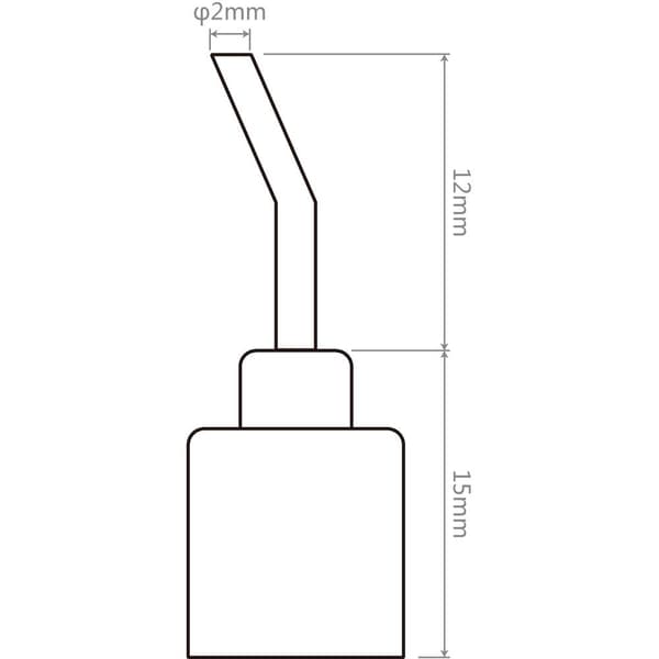TOOLCRAFT TPS-800SN1 Lödsug Spetsstorlek 2 mm Spetslängd 27 mm Innehåll 1 st
