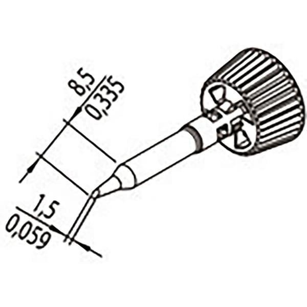 Ersa 0142ADLF15/SB Lödspets Spetsstorlek 1.50 mm Innehåll 1 st