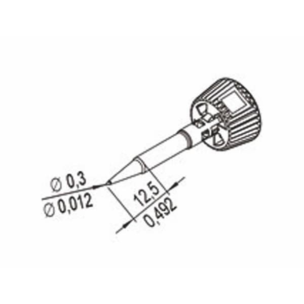 Ersa 0142PDLF03L/SB Lödspets Spetsstorlek 0.30 mm Innehåll 1 st