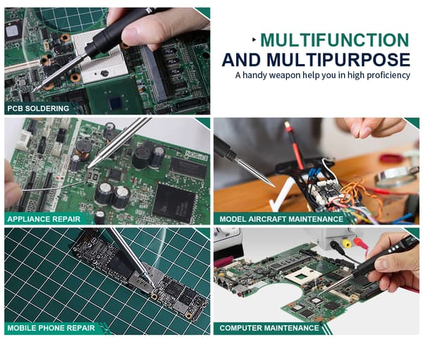PTS 200 V2 100W Elektrisk loddekolbe Bærbar Hurtig Opvarmning Tin Smeltning Open Source Understøtter PD3.0 Firmware Upgrade Batteri