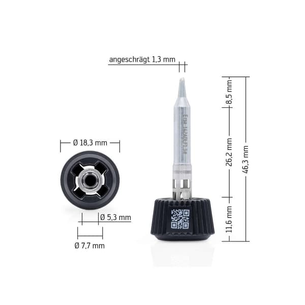 Ersa 0142ADLF13/SB Lödspets Spetsstorlek 1.30 mm Innehåll 1 st