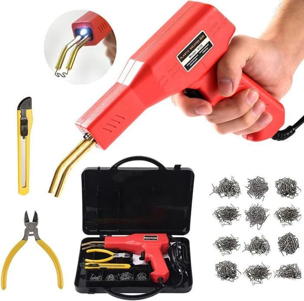 50W plastsvetsmaskin, reparationspistol, 800 st varmhäftare, stötfångarreparationssats