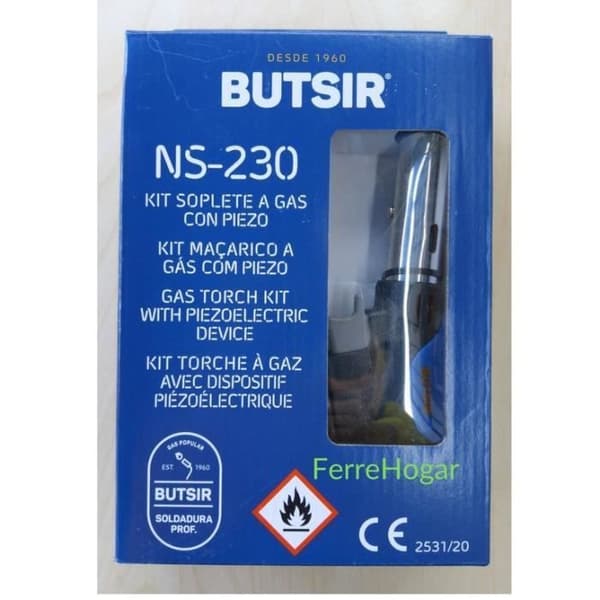 Butsir NS-230 svetsare - 250 gr butangaspatron - Lätt, praktisk och ekonomisk