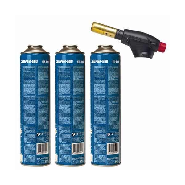 Chalumeau - Super Ego - Gaz - 3 Kastruller - 4 Delar - Kvalitetsapparater