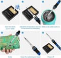 Miniatyrbild 7 av 8: Lollanda 80W Precisionslödkolv med Justerbar Temperatur – Elektroniskt Lödkolv Kit med Hållare, Lödtråd och Spetsar