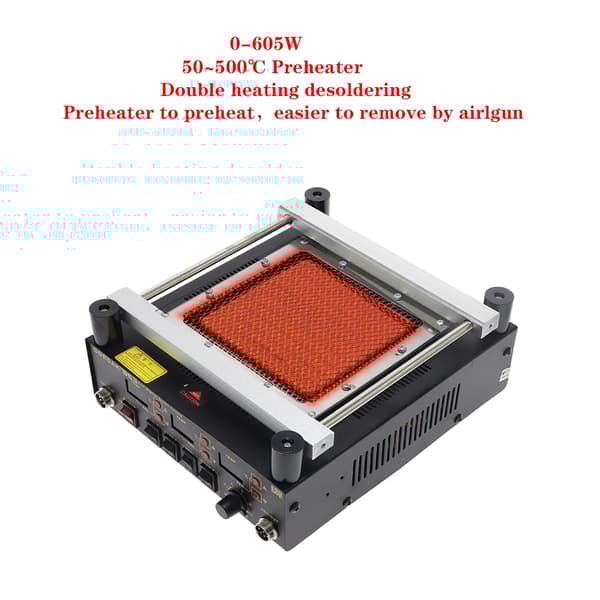 Gordak 863 3-i-1 Loddestation, Varmepistol, Forvarmningsstation,220V