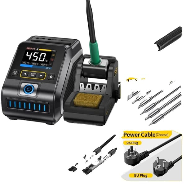 DWS-200 Lodde Station, 200W Effekt, 100-450 ℃ Temperaturinterval,F245-6 tip