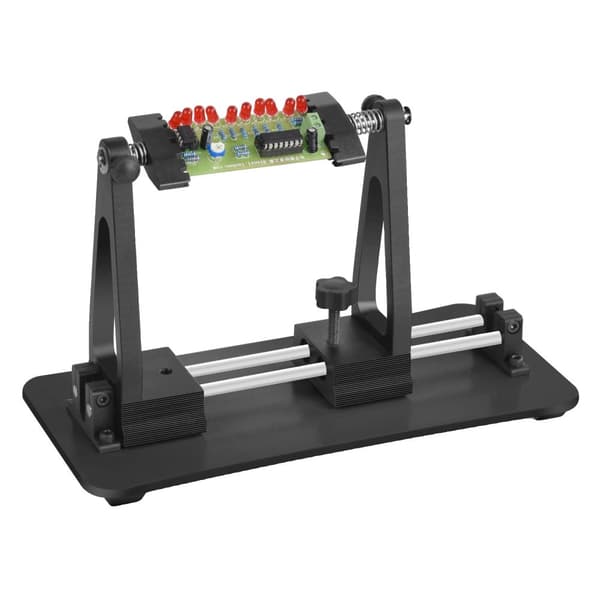 Justerbar PCB-holder, 360° rotation, maksimal bredde 120 mm,21 PCB holder