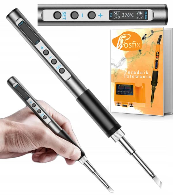 Rosfix NanoPro NP65W præcisionsloddekolbe med indbygget T12 65W USB OLED-varmelegeme