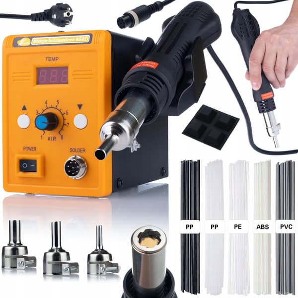 Rosfix 858D Varmluftloddestation + Prowelder Kit Mini Rosfix loddesæt