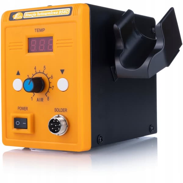 Set varmluftslödstation Rosfix 858D + Blue Lark 80W BL80W lödkolv med en uppsättning tillbehör (plast, nät) + Prowelder Kit Mini