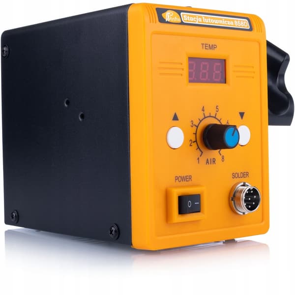 Set varmluftslödstation Rosfix 858D + Blue Lark 80W BL80W lödkolv med en uppsättning tillbehör (plast, nät) + Prowelder Kit Mini