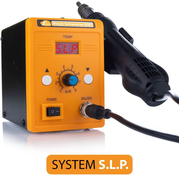 Set varmluftslödstation Rosfix 858D + Blue Lark 80W BL80W lödkolv med en uppsättning tillbehör (plast, nät) + Prowelder Kit Mini