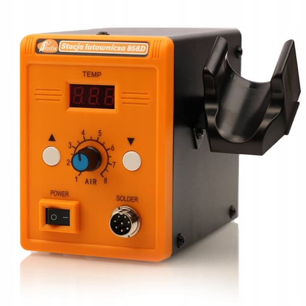 PROFESSIONEL VARMLUFTSLODESTATION ROSFIX 858D + DIGEL + FLUS RMA-223