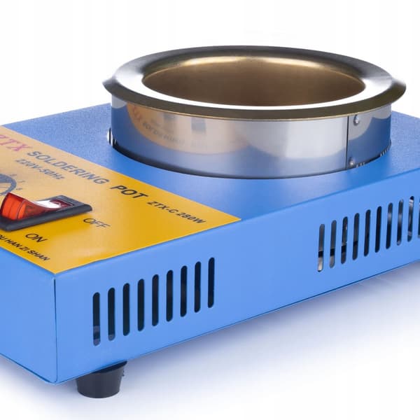 Rosfix Loddepotte 31-C 280W, blikbeholder 80mm + Loddepottevarmer 31C 280W