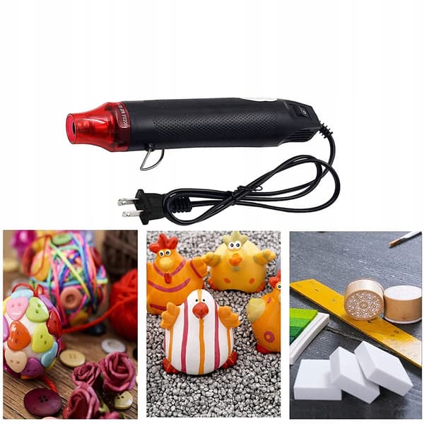 Rosfix Mini kuumailmalämpöpistooli 300W + Rosfix kutisteputkisarja 850 kpl.