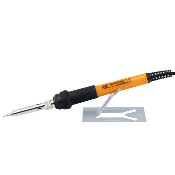 8-i-1 præcisionsloddekolbe med potentiometer Rosfix Orange Pitbull OP60W elektrisk S-serie (loddekolbe, 6 spidser og stativ)