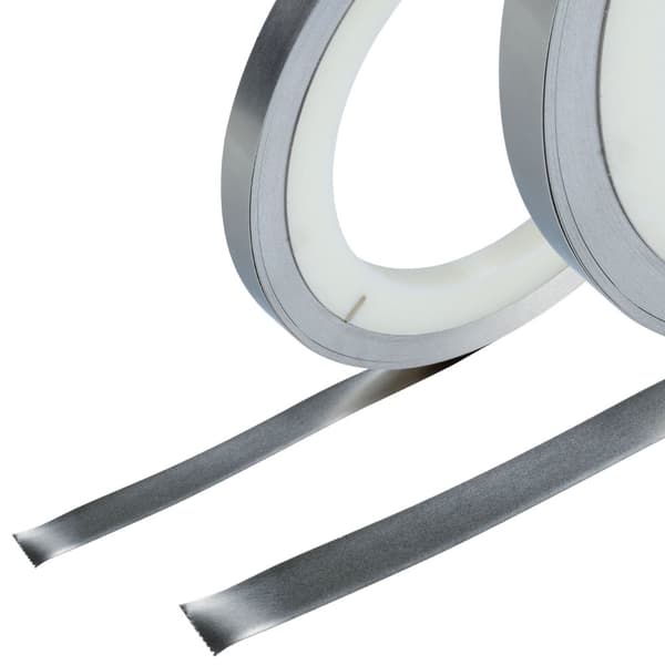 Nikkelbånd 0,15x8 mm til svejseceller lavet af ren nikkel, 1 meter.