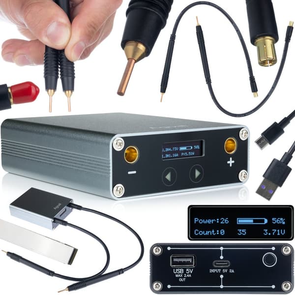 Rosfix SM65A punktsvejser til celler med Silver Meteor 650A display