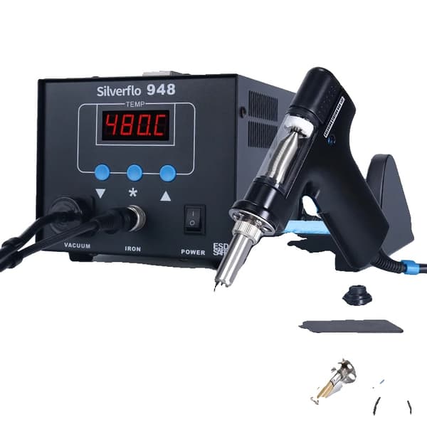 Desoldering Station, 90W Effekt, Digital Temperaturkontrol,Pakke 3, 220VEU