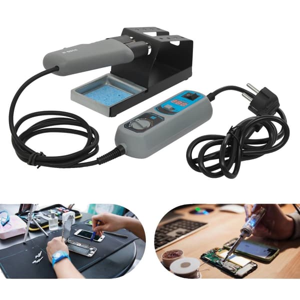 Mini svetsstation, justerbart temperaturintervall, LED-display,EU, 120W