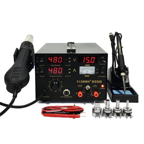 Lodde Station, 3-i-1 Funktion, Temperaturkontrol 100℃-480℃, Effekt 760W,909D