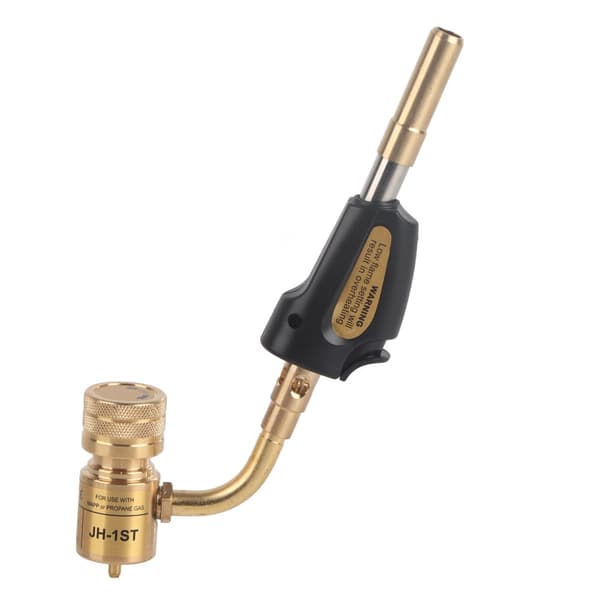 Flammepistol, selvantændelse, vindskærm, holdbar konstruktion