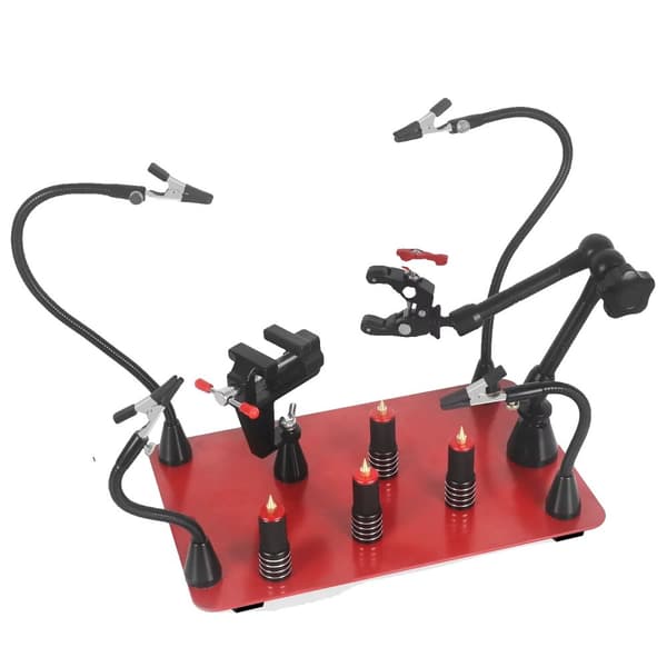 Magnetisk Lodde Station, Robust Base, Fleksible Arme,N-5AR-5C