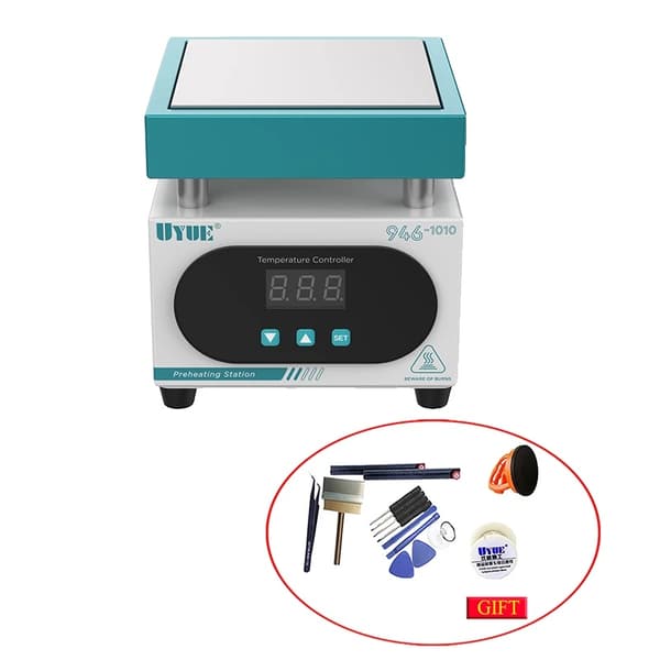 UYUE Forvarmningsstation, 400W Effekt, ~450℃ Temperaturinterval,946-1010 med gave, 220V