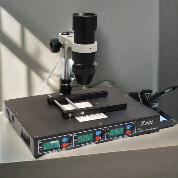 Pratt T-862 Infrarød Reparationsstation, 600W Effekt, Justerbart Temperaturinterval,puhui T-862