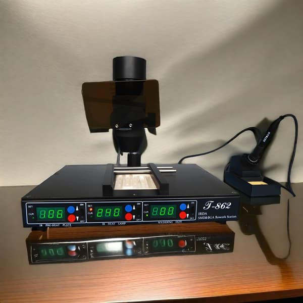 Pratt T-862 Infrarød Reparationsstation, 600W Effekt, Justerbart Temperaturinterval,puhui T-862