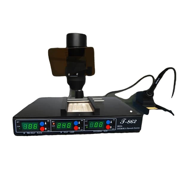 Pratt T-862 Infrarød Reparationsstation, 600W Effekt, Justerbart Temperaturinterval,puhui T-862
