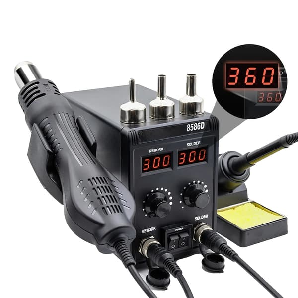 Juotosasema, 750W Teho, 100-480 ℃ Lämpötilansäätö,8586D