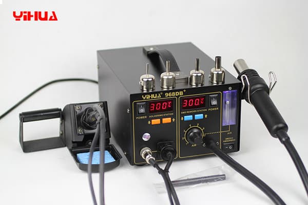 3 i 1 SMD Rework Station, PID Temperaturkontroll, Rökabsorptionsfunktion, Mångsidiga Tillämpningar