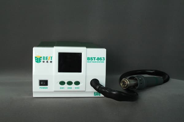 Varmepistol, digitalt LCD-display, konstant temperatur