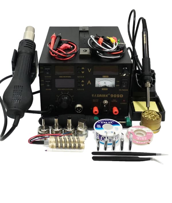 SAIKE 852D++ Rework Station, Justerbar Temperaturområde, Kompakt Design,220-240v